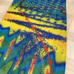 Attosecond Multicolor Science Retro Pattern Scarf